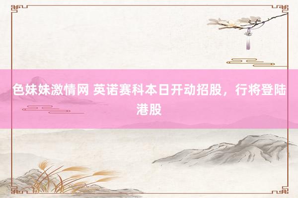 色妹妹激情网 英诺赛科本日开动招股，行将登陆港股